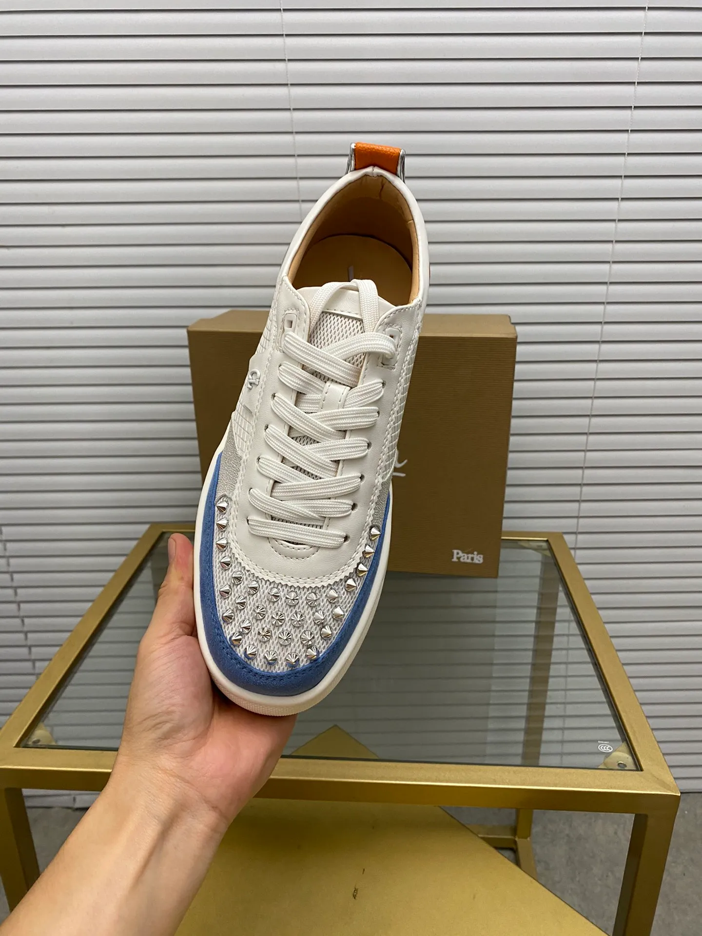 (Customized model) Ex-factory price is 600. christian louboutin (CL red sole shoes) counter series, casual sneakers for couples 📢 📢 📢 Exclusive hot style release 🎈🎈💪 Movable latex feet 👻 Finished outsole line [Proud] 😝Female 35-40# Male 38#-46, global supply😝 [Top version]: Original imported genuine leather upper, top original leather lining, original molded TPU outsole, original 1:1 detail processing, original shoe last,